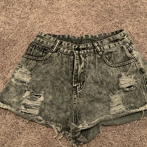 High waisted shorts